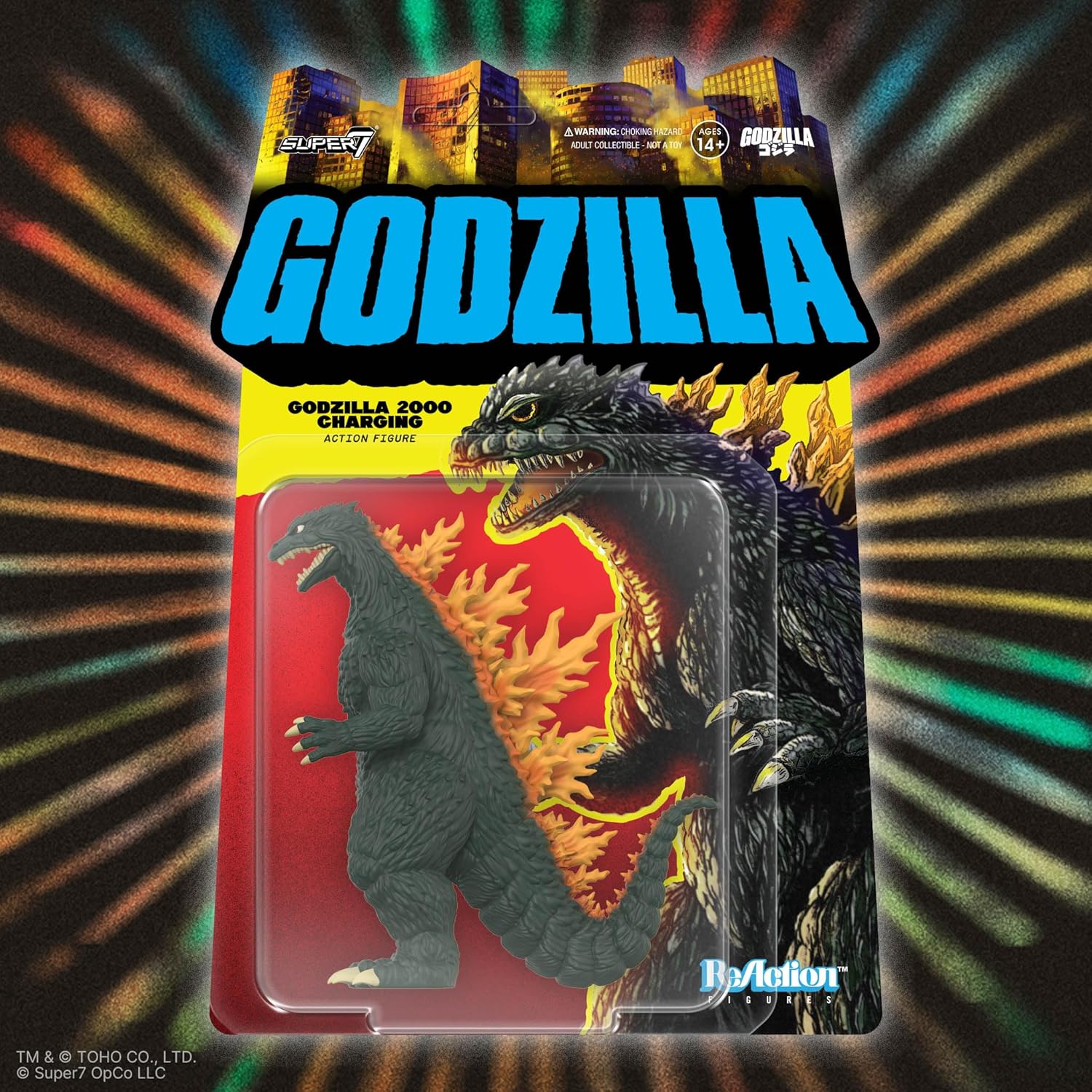SUPER7 Toho Reaction Figures Wave 10 - Godzilla (2000, Charging) Action Figure