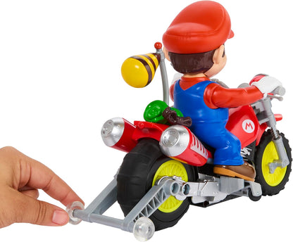 Hot Wheels, Includes 1 Mario Wheelie Motocross RC and remote control, JML15
