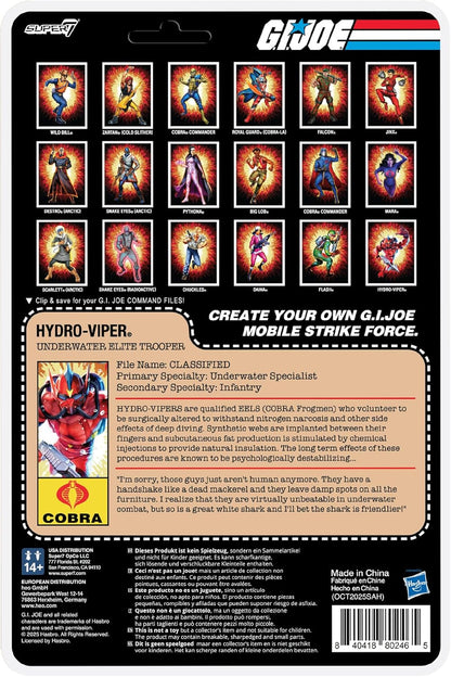 Super7 G.I. Joe Reaction+ Wave 07 Hydro Viper (Comic) Action Figure