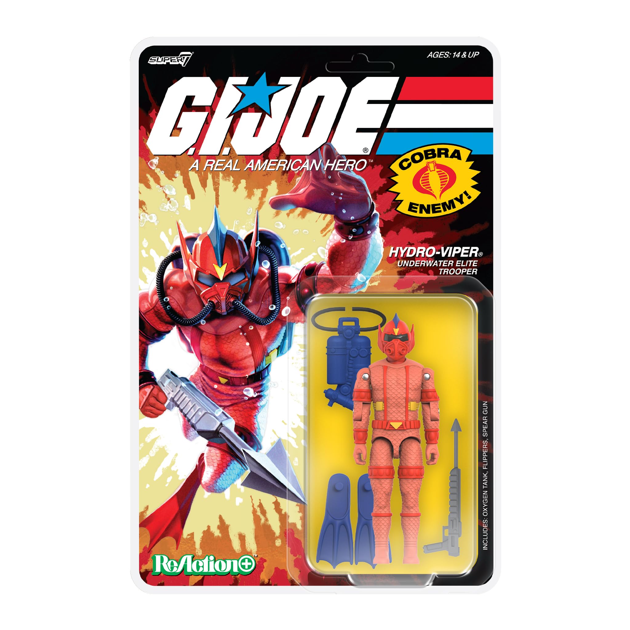Super7 G.I. Joe Reaction+ Wave 07 Hydro Viper (Comic) Action Figure
