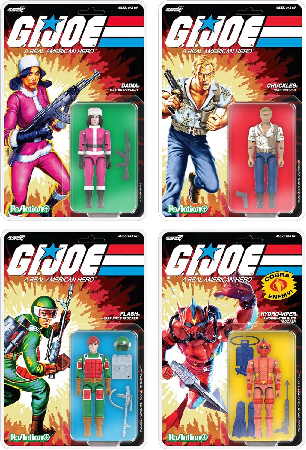Super7 G.I. Joe Reaction+ Wave 07 - Chuckles (Movie) Action Figure