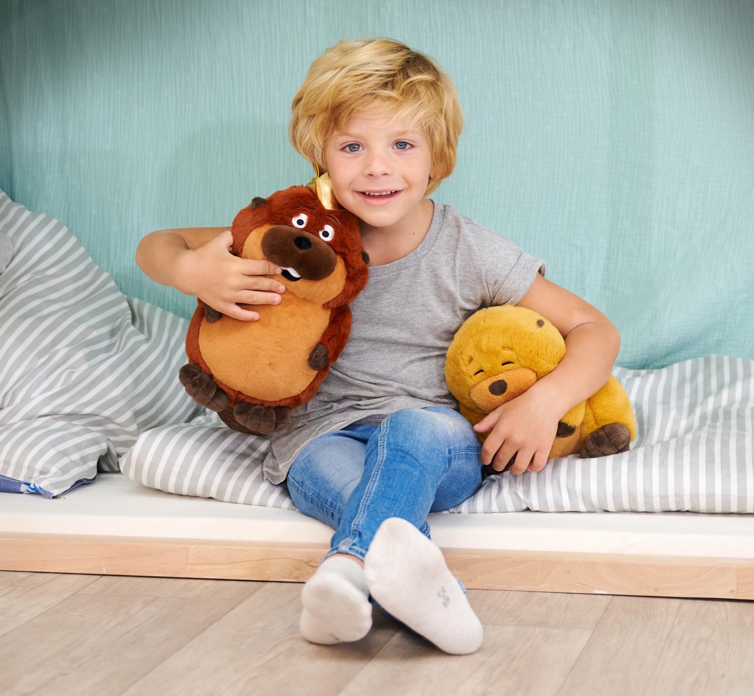 Simba Disney Pixar Hoppers King George Pluche dier, zacht flanellen knuffelfiguur (24 cm), officieel gelicentieerd speelgoed voor kinderen en fans, verzamelaars- en knuffelspeelgoed