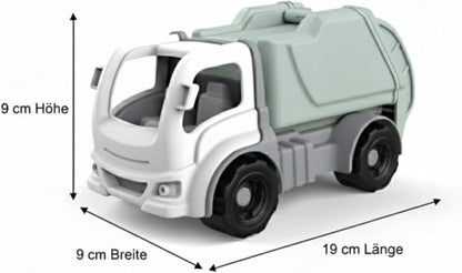Dantoy Classic Rubbish Truck - Robust Children's Car with Removable Wheelie Bin - Sustainable Toy from Denmark with Nordic Ecolabel - Ideal for Sandpit & Indoor Use - From 3 Years