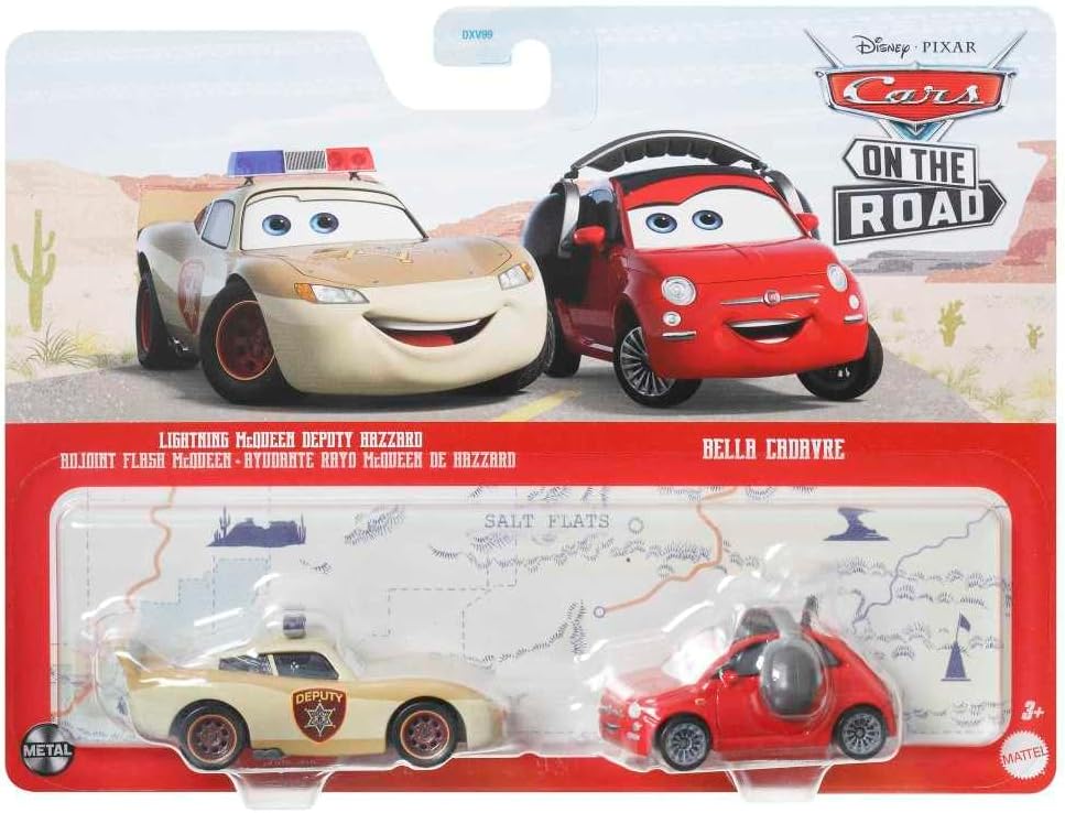 Disney Pixar Cars Lightning McQueen Deputy Hazzard and Bella Cadavre