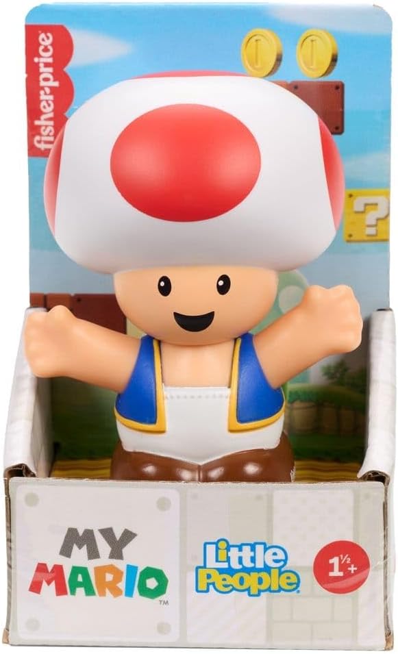 My Mario Fisher-Price Little People 7 cm, My Mario Toad FigureAction Figures For Kids