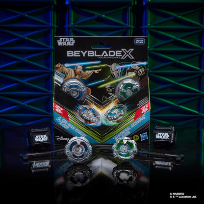 Beyblade X and Star Wars Collab, Obi-Wan Kenobi 4-60P vs General Grievous 3-80HN