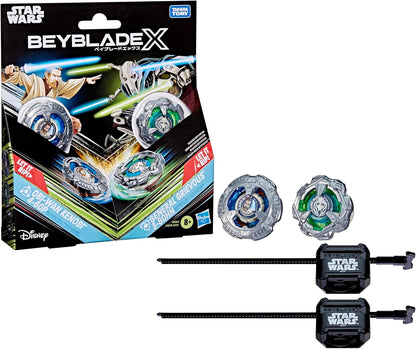 Beyblade X and Star Wars Collab, Obi-Wan Kenobi 4-60P vs General Grievous 3-80HN