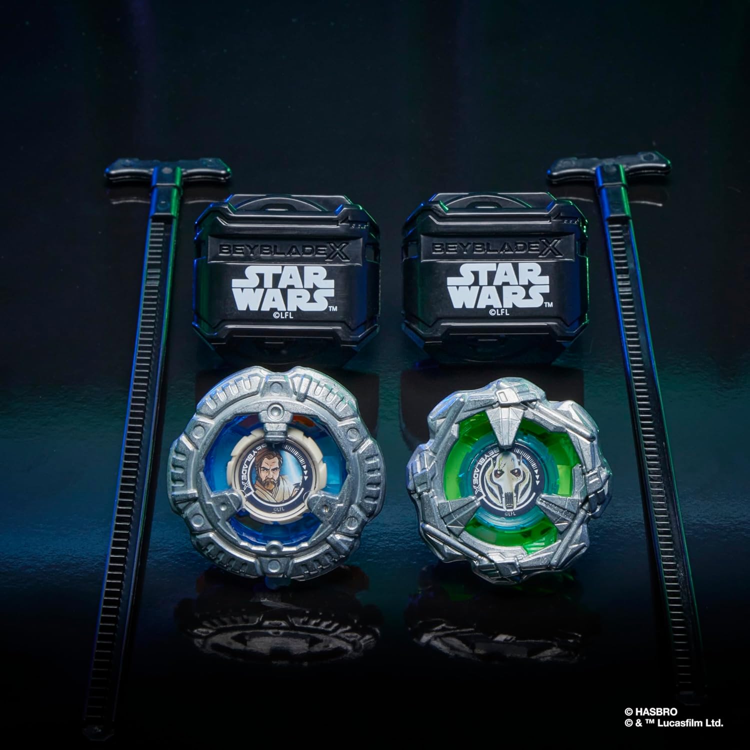 Beyblade X and Star Wars Collab, Obi-Wan Kenobi 4-60P vs General Grievous 3-80HN