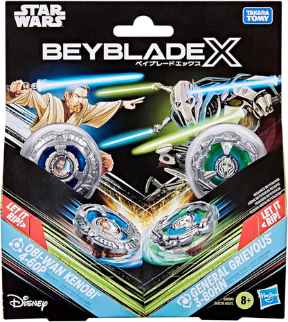 Beyblade X and Star Wars Collab, Obi-Wan Kenobi 4-60P vs General Grievous 3-80HN