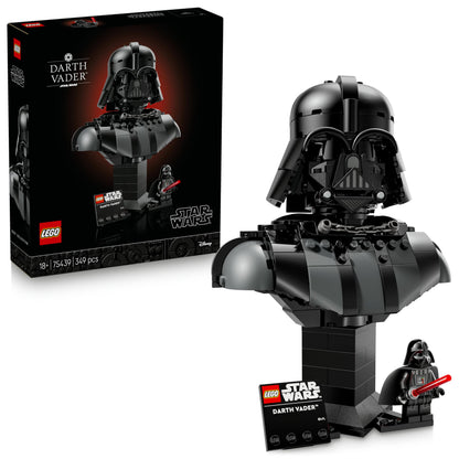 LEGO Star Wars 75439 Darth Vader Buste - Bouwpakket voor Volwassenen Incl. Verzamelbare Sith Minifiguur met Rood Lichtzwaard - Woondecoratie - Cadeau voor A New Hope Fans