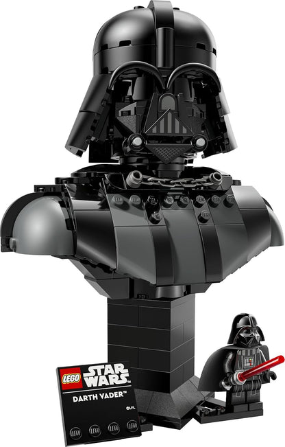 LEGO Star Wars 75439 Darth Vader Buste - Bouwpakket voor Volwassenen Incl. Verzamelbare Sith Minifiguur met Rood Lichtzwaard - Woondecoratie - Cadeau voor A New Hope Fans