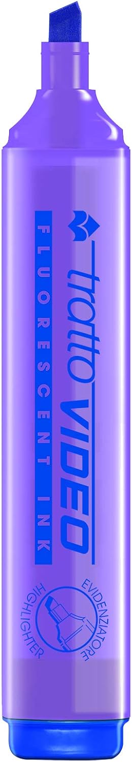 Tratto Video - Evidenziatore, Barattolo da 20 Pezzi, Colori Assortiti