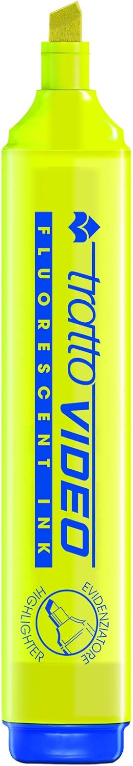 Tratto Video - Evidenziatore, Barattolo da 20 Pezzi, Colori Assortiti