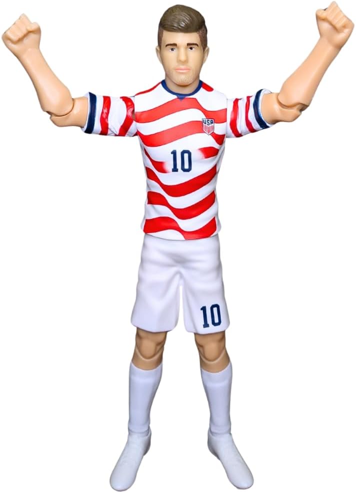 Sockers Banbo Toys 2026 USMNT Christian Pulisic (Home Jersey) 8" Collectible Soccer Action Figure