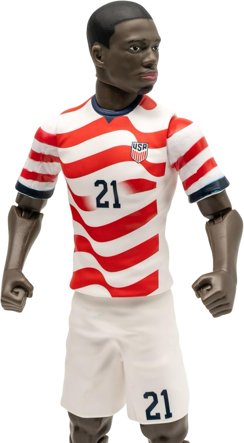 Sockers Banbo Toys 2026 USMNT Tim Weah (Home Jersey) 8" Collectible Soccer Action Figure