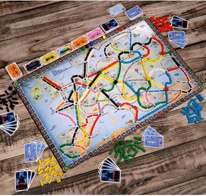 Asmodee | Ticket to Ride Europe | Board Game | Ages 8+ | 2-5 Players | Average Playtime 30-60 Minutes
