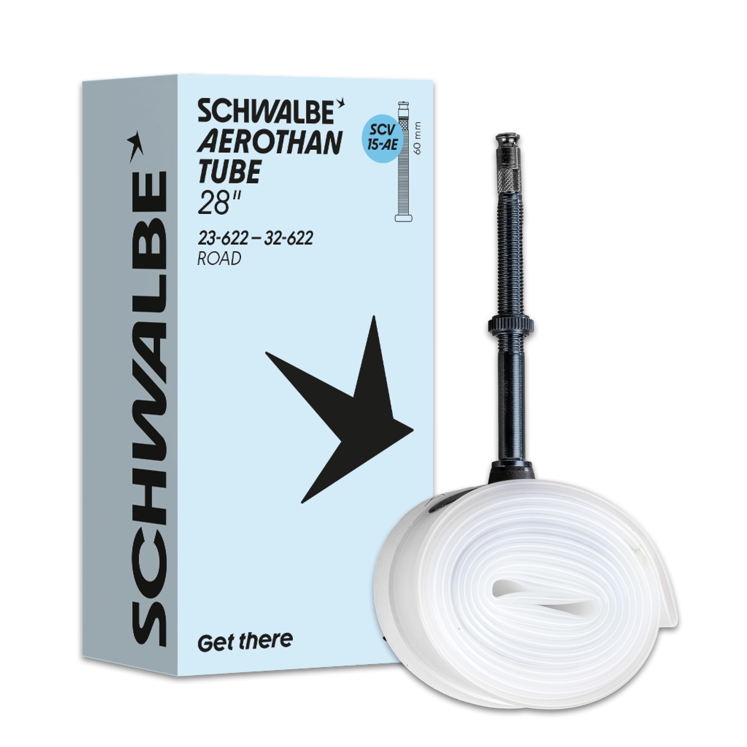 Schwalbe Aerothan Tube 28`` Road - Presta Clik Valve 60mm
