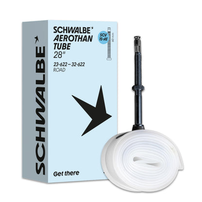 Schwalbe Aerothan Tube 28`` Road - Presta Clik Valve 60mm