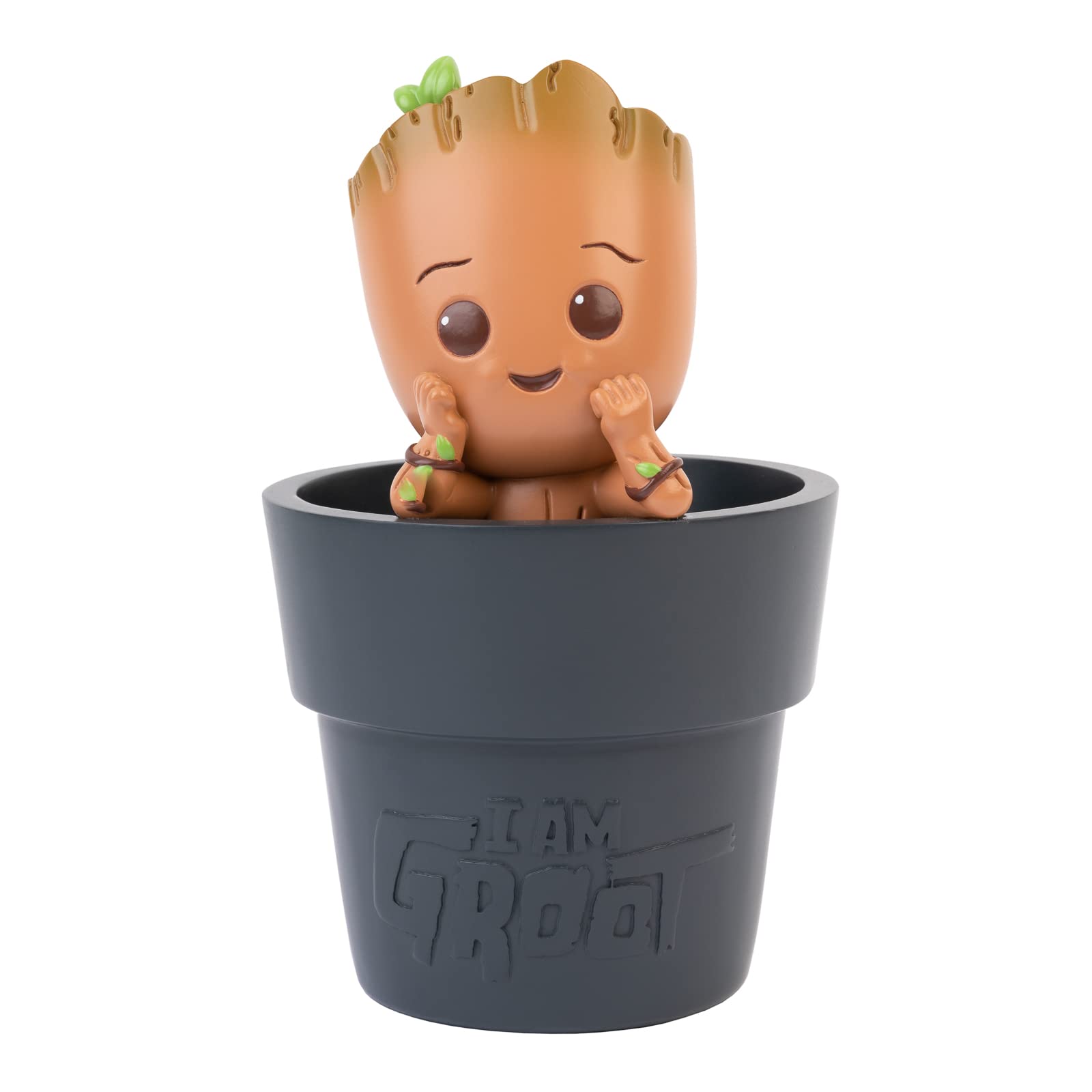 Grupo Erik Portapenne da Scrivania Groot Marvel 3D - Porta Penne Decorativo in Resina con Scomparto Interno | Cancelleria, Marvel Legends - Guardiani della Galassia (9,8 x 16,3 x 9,8 cm
