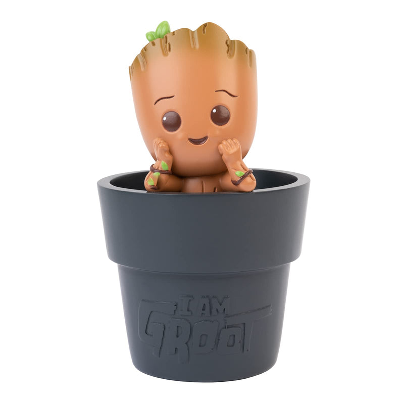 Grupo Erik Portapenne da Scrivania Groot Marvel 3D - Porta Penne Decorativo in Resina con Scomparto Interno | Cancelleria, Marvel Legends - Guardiani della Galassia (9,8 x 16,3 x 9,8 cm