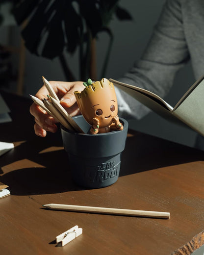Grupo Erik Portapenne da Scrivania Groot Marvel 3D - Porta Penne Decorativo in Resina con Scomparto Interno | Cancelleria, Marvel Legends - Guardiani della Galassia (9,8 x 16,3 x 9,8 cm