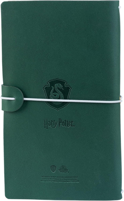 Grupo Erik Reisetagebuch zum Selberschreiben Harry Potter Hogwarts Slytherine Bullet Journal Dotted Notizbuch Leder (synthetisch) Tagebuch für Erwachsene Kinder Notizbuch Klein Notizbuch Gepunktet