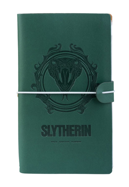 Grupo Erik Reisetagebuch zum Selberschreiben Harry Potter Hogwarts Slytherine Bullet Journal Dotted Notizbuch Leder (synthetisch) Tagebuch für Erwachsene Kinder Notizbuch Klein Notizbuch Gepunktet