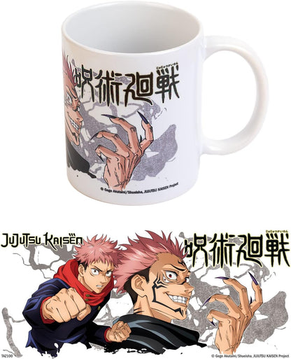 Grupo Erik - Mug Black Jujutsu Kaisen, Anime 350ml | Tasse en Céramique Sous Licence Officielle | Mug Café & Thé, Idée Cadeau Geek, Anniversaire ou Noël