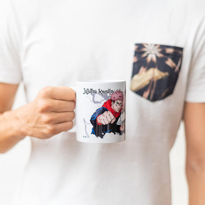 Grupo Erik - Mug Black Jujutsu Kaisen, Anime 350ml | Tasse en Céramique Sous Licence Officielle | Mug Café & Thé, Idée Cadeau Geek, Anniversaire ou Noël