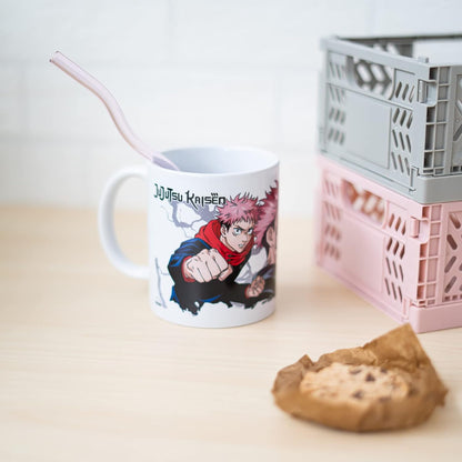 Grupo Erik - Mug Black Jujutsu Kaisen, Anime 350ml | Tasse en Céramique Sous Licence Officielle | Mug Café & Thé, Idée Cadeau Geek, Anniversaire ou Noël