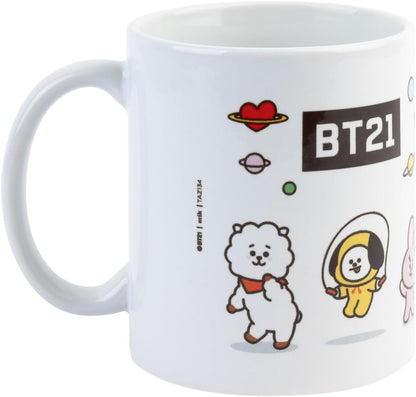 Grupo Erik Tasse Kaffeetasse BT21 Universtar Kaffeebecher - Teetasse Fassungsvermögen 350ml