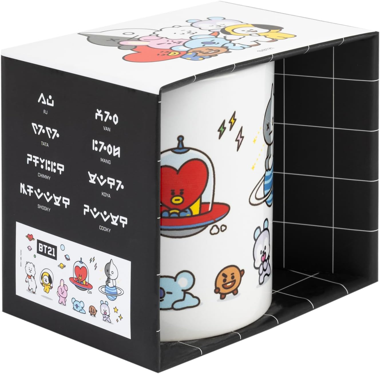 Grupo Erik Tasse Kaffeetasse BT21 Universtar Kaffeebecher - Teetasse Fassungsvermögen 350ml