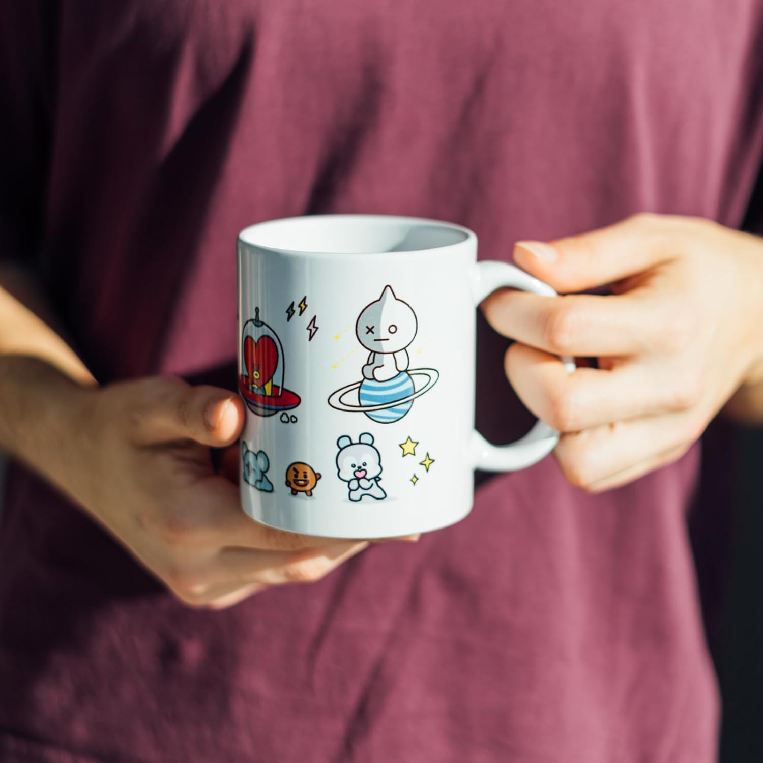 Grupo Erik Tasse Kaffeetasse BT21 Universtar Kaffeebecher - Teetasse Fassungsvermögen 350ml