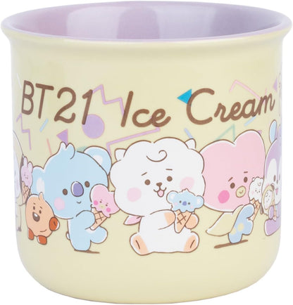 Grupo Erik - Tasse En Céramique BT21 375 ml - Passe Au Micro-Ondes | Mug Café & Thé, Idée Cadeau Geek