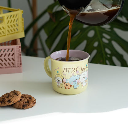 Grupo Erik - Tasse En Céramique BT21 375 ml - Passe Au Micro-Ondes | Mug Café & Thé, Idée Cadeau Geek
