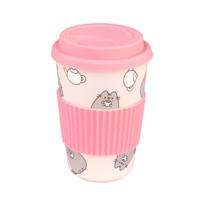 Pusheen Ceramic Mug With Lid 400 Ml