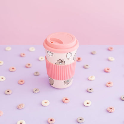 Pusheen Ceramic Mug With Lid 400 Ml