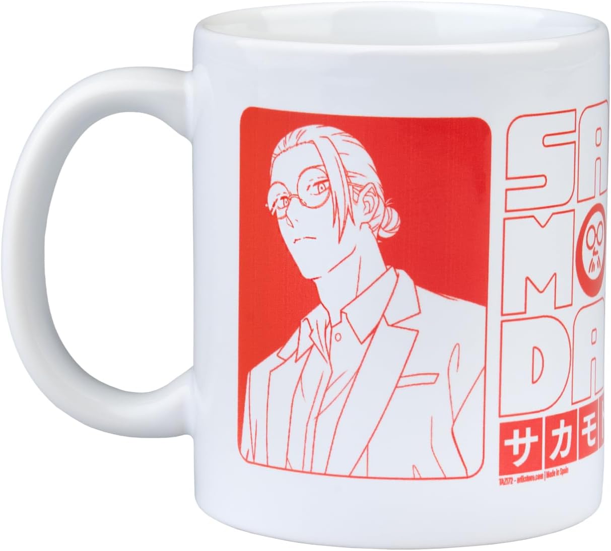 Grupo Erik Tazza Sakamoto Days Manga - Tazza Colazione Ceramica con Colori Vivaci e Stampa di Alta Qualità 350 ml, Adatte a Lavastoviglie e Microonde | Tazzine Caffe Particolari, Anime Gadget