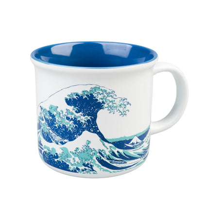 Grupo Erik Tazza La Grande Ola di Kanawaga - Tazza Colazione Ceramica con Colori Vivaci e Stampa di Alta Qualità 350 ml, Adatte a Lavastoviglie e Microonde | Tazzine Caffe Particolari