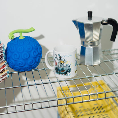 Grupo Erik Tazza One Piece Manga Going Merry - Tazza Colazione Ceramica con Colori Vivaci e Stampa di Alta Qualità 350 ml, Adatte a Lavastoviglie e Microonde | Tazzine Caffe Particolari