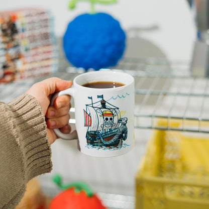 Grupo Erik Tazza One Piece Manga Going Merry - Tazza Colazione Ceramica con Colori Vivaci e Stampa di Alta Qualità 350 ml, Adatte a Lavastoviglie e Microonde | Tazzine Caffe Particolari