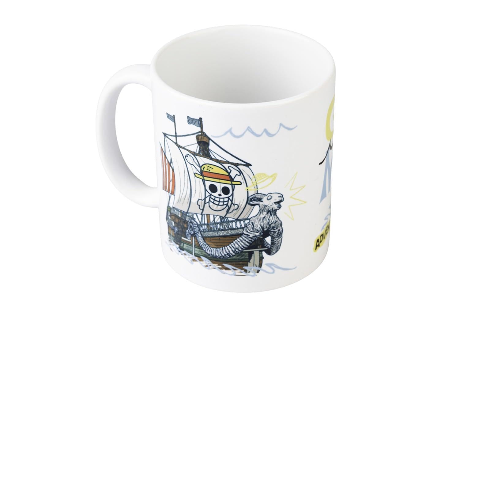 Grupo Erik Tazza One Piece Manga Going Merry - Tazza Colazione Ceramica con Colori Vivaci e Stampa di Alta Qualità 350 ml, Adatte a Lavastoviglie e Microonde | Tazzine Caffe Particolari