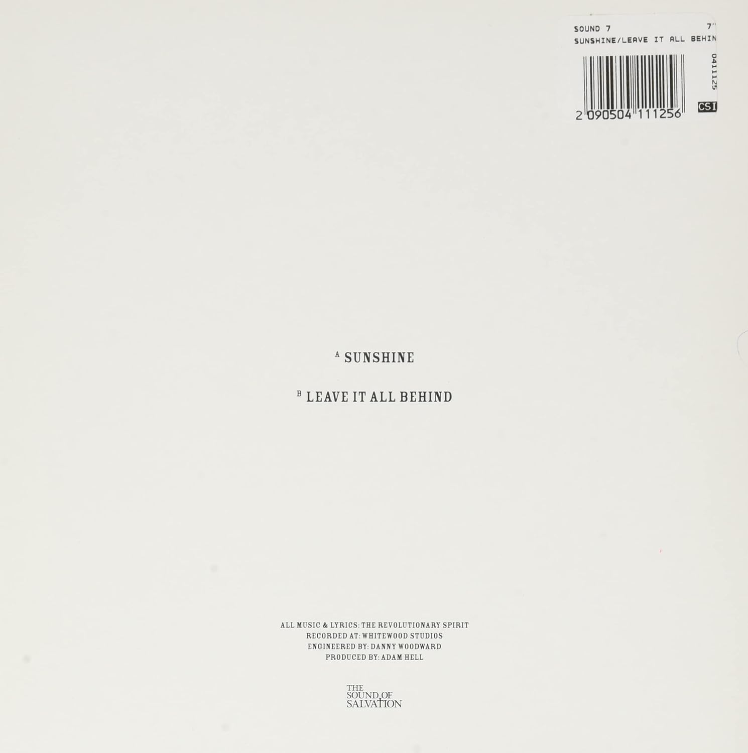 Sunshine/Leave It All Behind