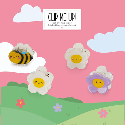 Clip Me Up! - Set Of 4 Mini Hair Clips - Bee