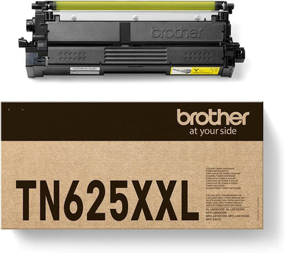 Brother TN625XXLY Toner Cartridge, Yellow, Single Pack, up to 6,500 Pages, Includes 1 x Toner Cartridge, Genuine Supplies