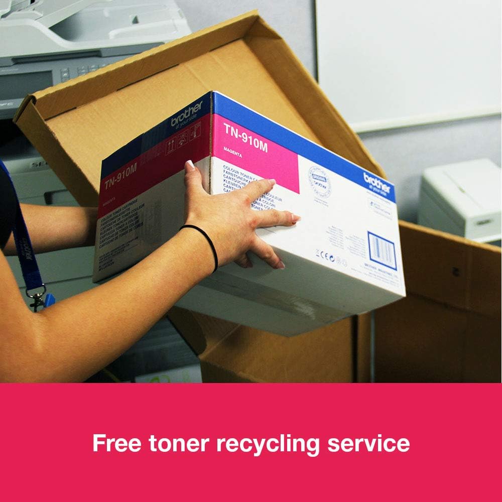 Brother TN627M Toner Cartridge, Magenta, Single Pack, up to 10,000 Pages, Includes 1 x Toner Cartridge, Genuine Supplies