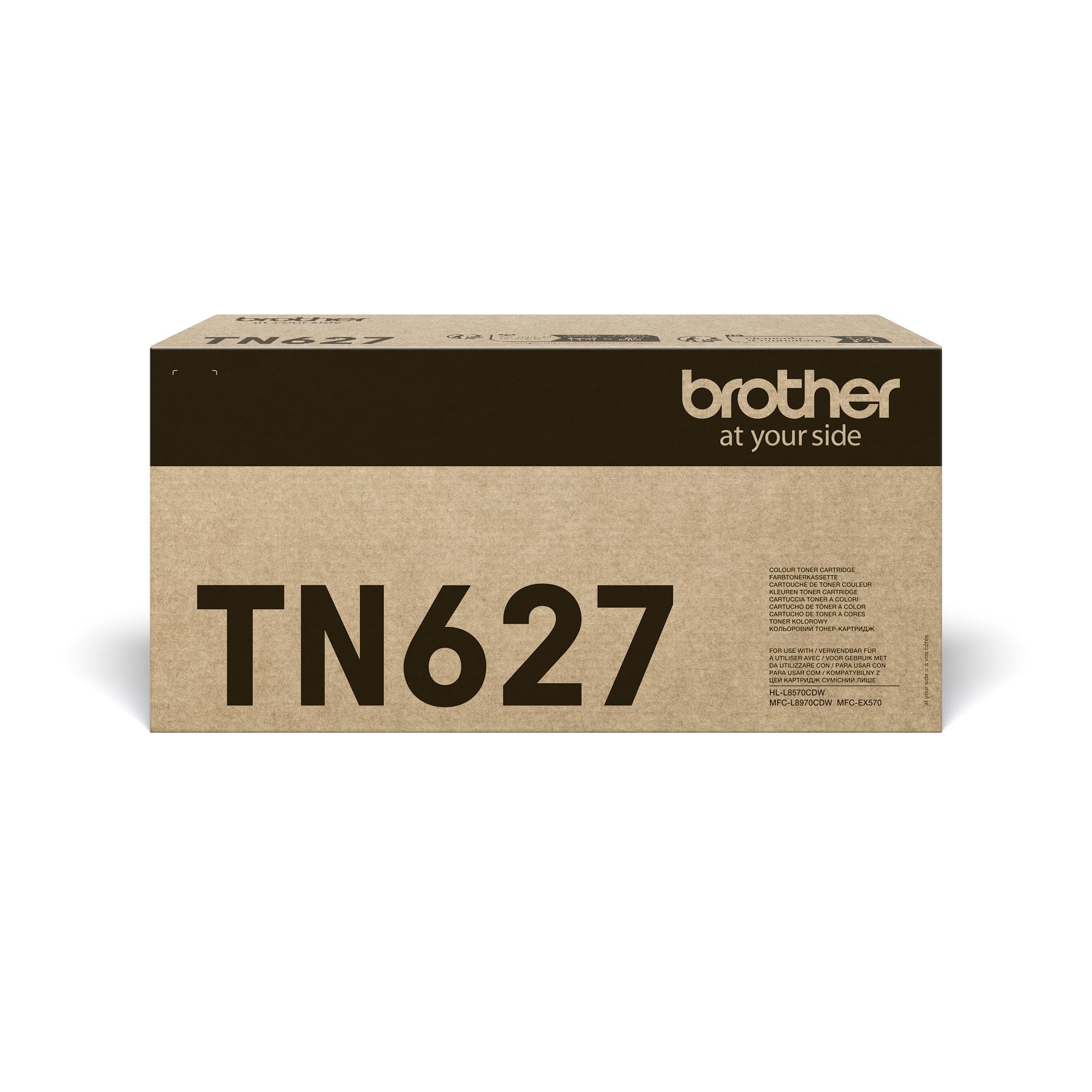 Brother TN627M Toner Cartridge, Magenta, Single Pack, up to 10,000 Pages, Includes 1 x Toner Cartridge, Genuine Supplies