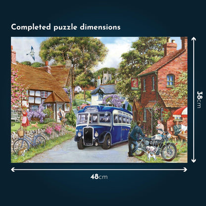 The House of Puzzles | Puppy School 500 Piece Jigsaw Puzzle for Adults & Kids | Features Artwork by Tracy Hall | Animals and Wildlife Theme | Sustainably Made FSC Certified Board