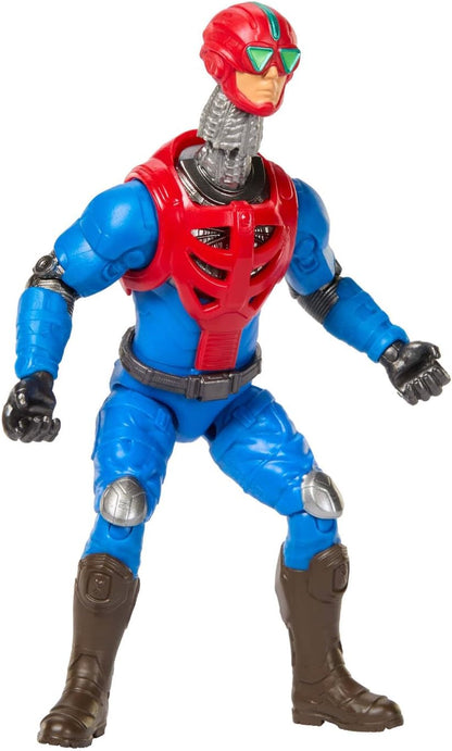 Masters of the Universe - Mekaneck, action figure dell'eroico periscopio umano da 14cm ispirata al film, con 14 articolazioni mobili e accessorio lanciamissili incluso, 6+ anni, JKH94