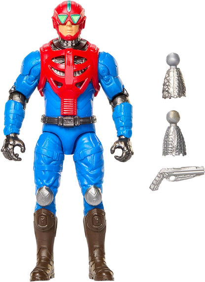 Masters of the Universe - Mekaneck, action figure dell'eroico periscopio umano da 14cm ispirata al film, con 14 articolazioni mobili e accessorio lanciamissili incluso, 6+ anni, JKH94